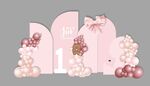 粉色女生生日背景板图片