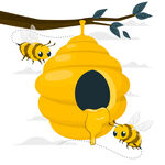 矢量卡通蜜蜂图片