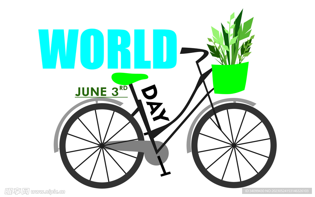 世界自行车日素材