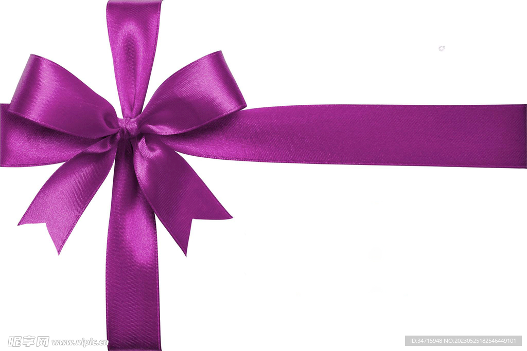 紫色丝带蝴蝶结