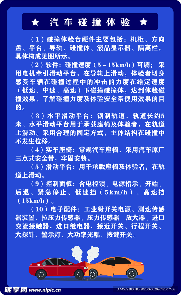 汽車碰撞展板