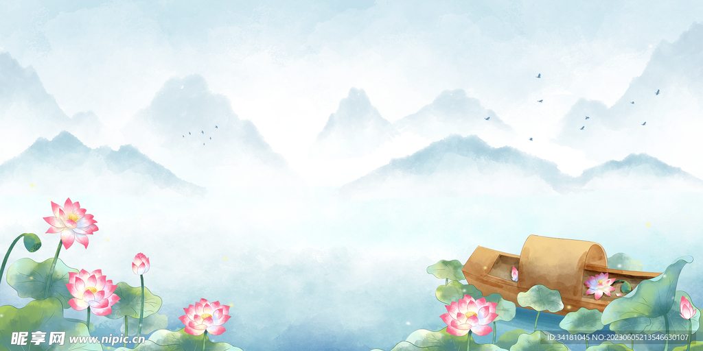 中國風(fēng)荷花唯美