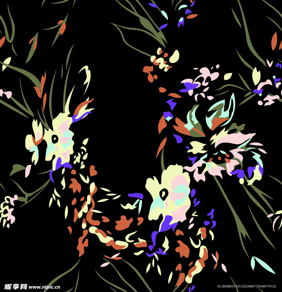 復古花卉