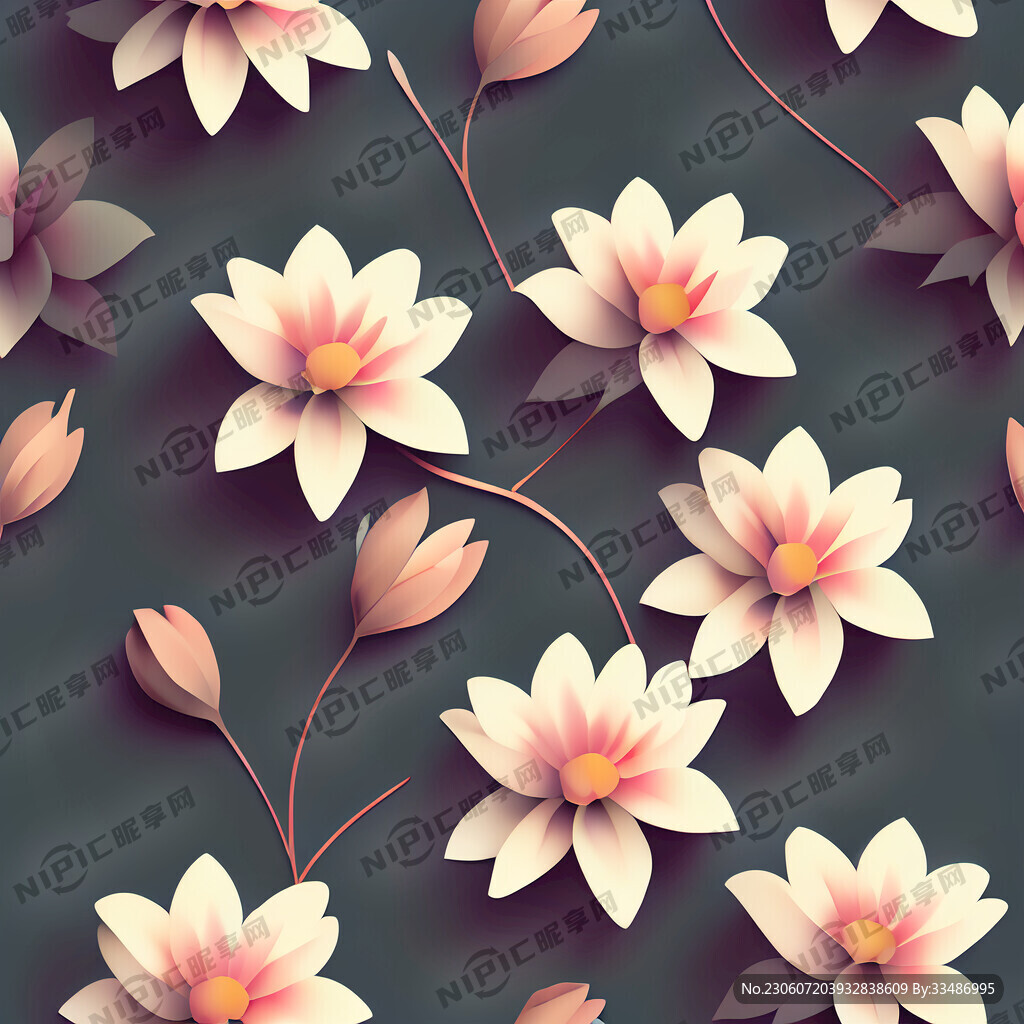 無縫小碎花