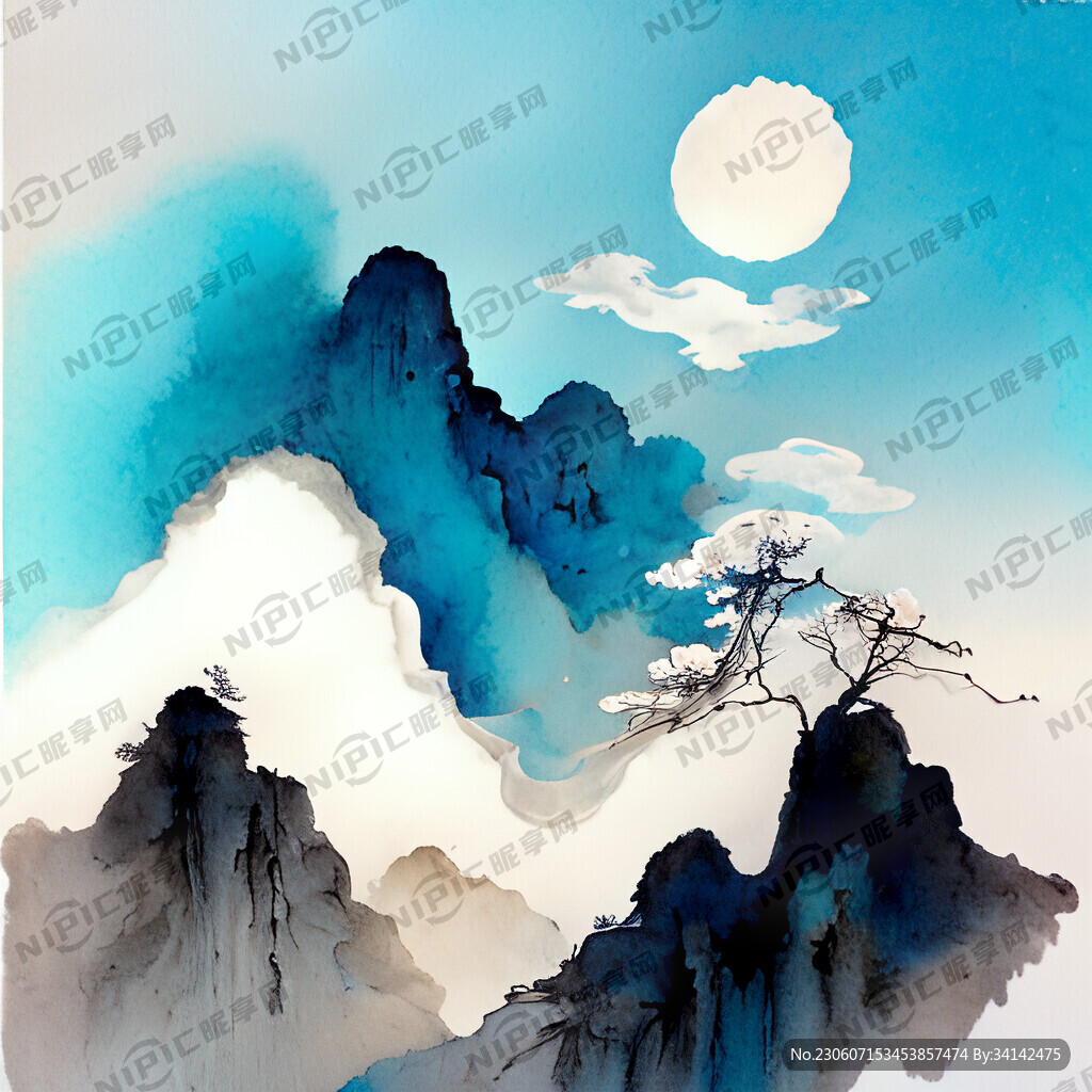 淺藍白云朵背景