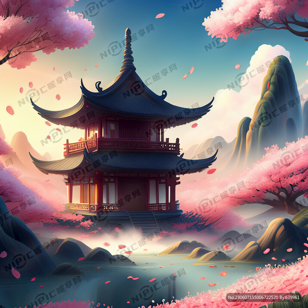 游戲夢幻唯美新中式風景 超高清