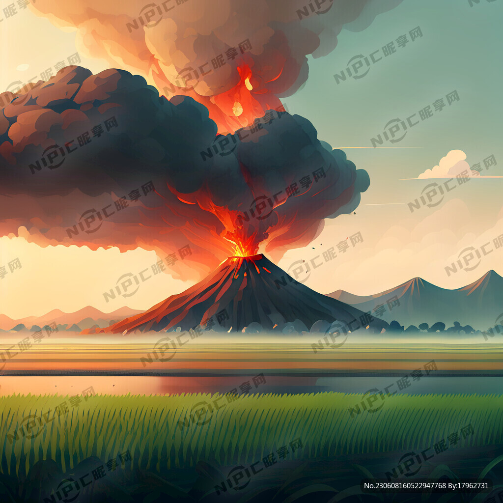 水稻 農(nóng)田 火山 熱海