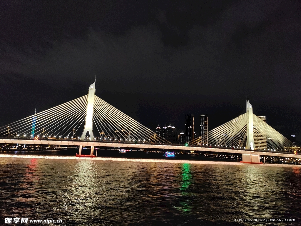 大桥灯光 城市夜景