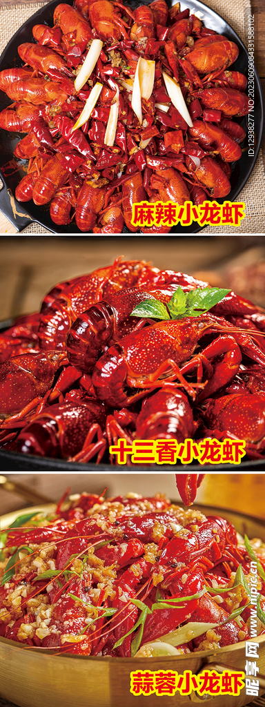 三種小龍蝦