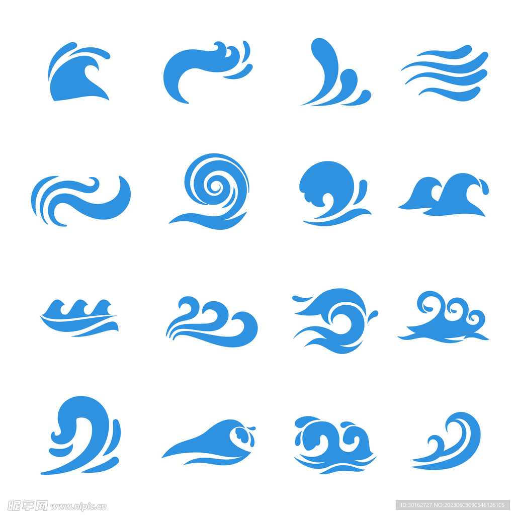 海浪浪花图标icon