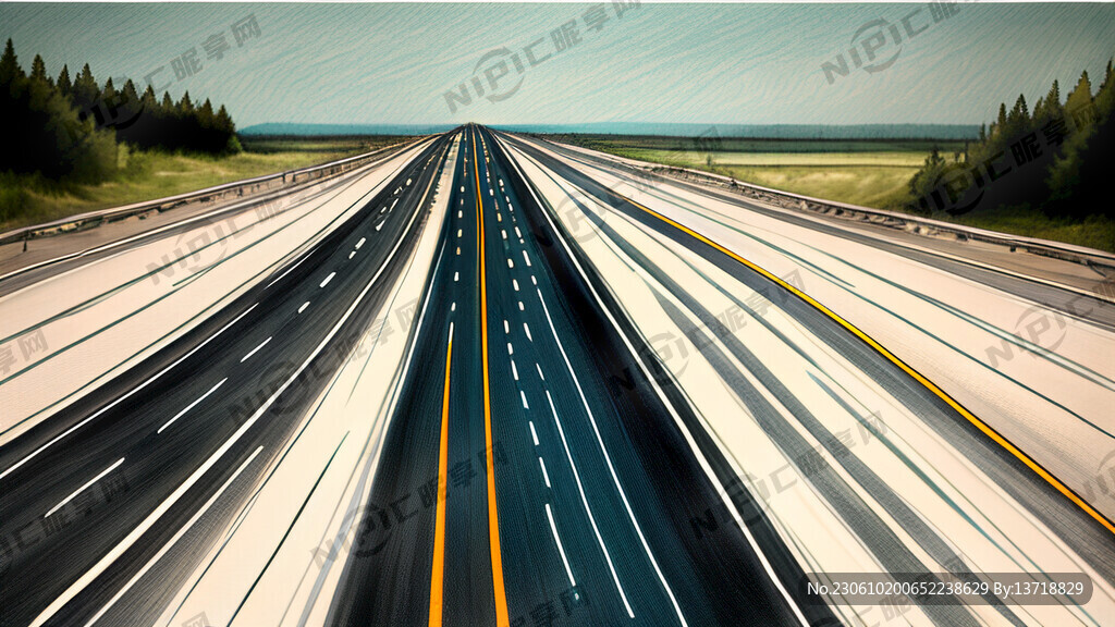 手繪高速公路