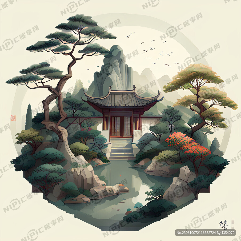 園林景觀平面圖 樹木搭配