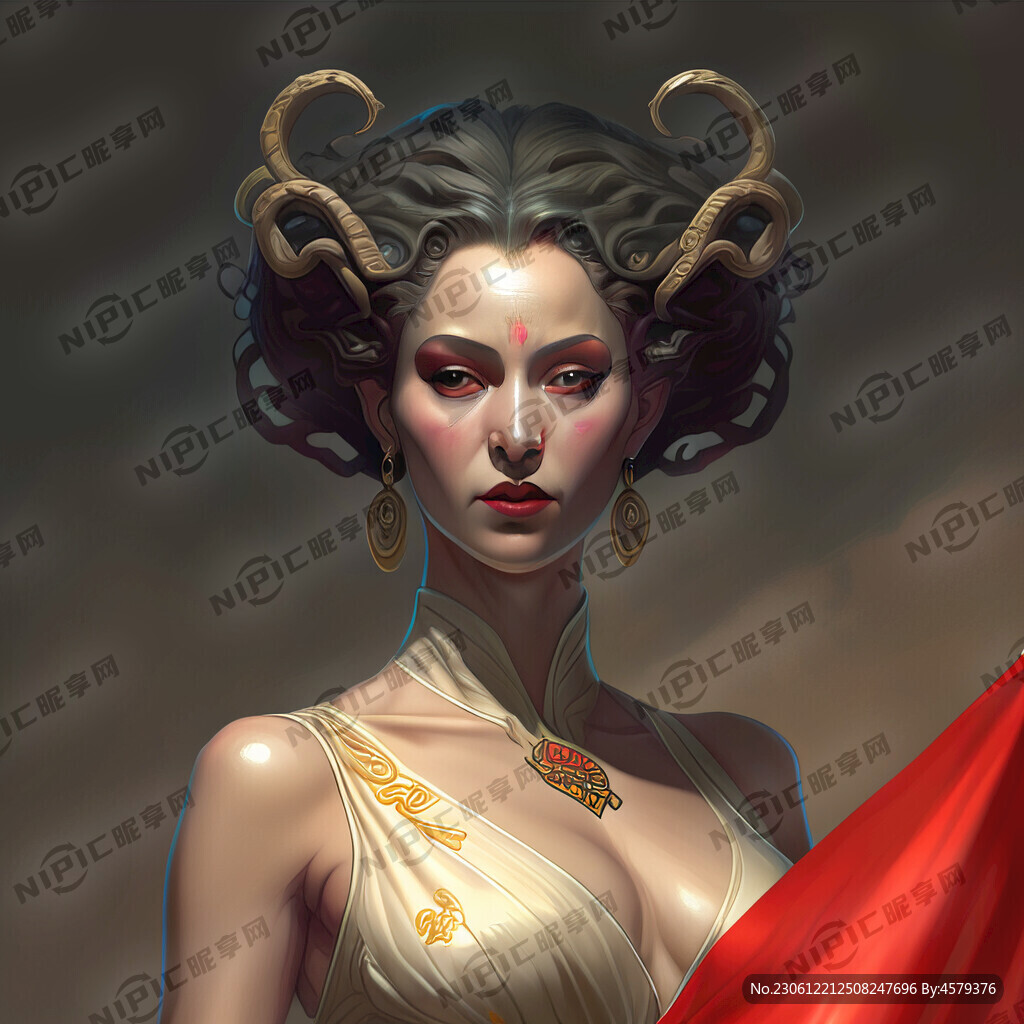 穿旗袍的美杜莎女王