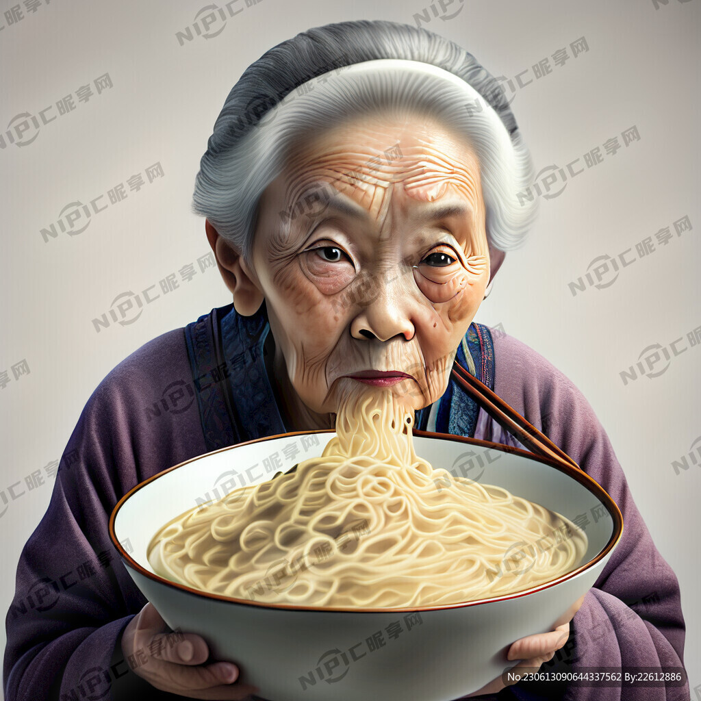 老奶奶面向鏡頭 上身照