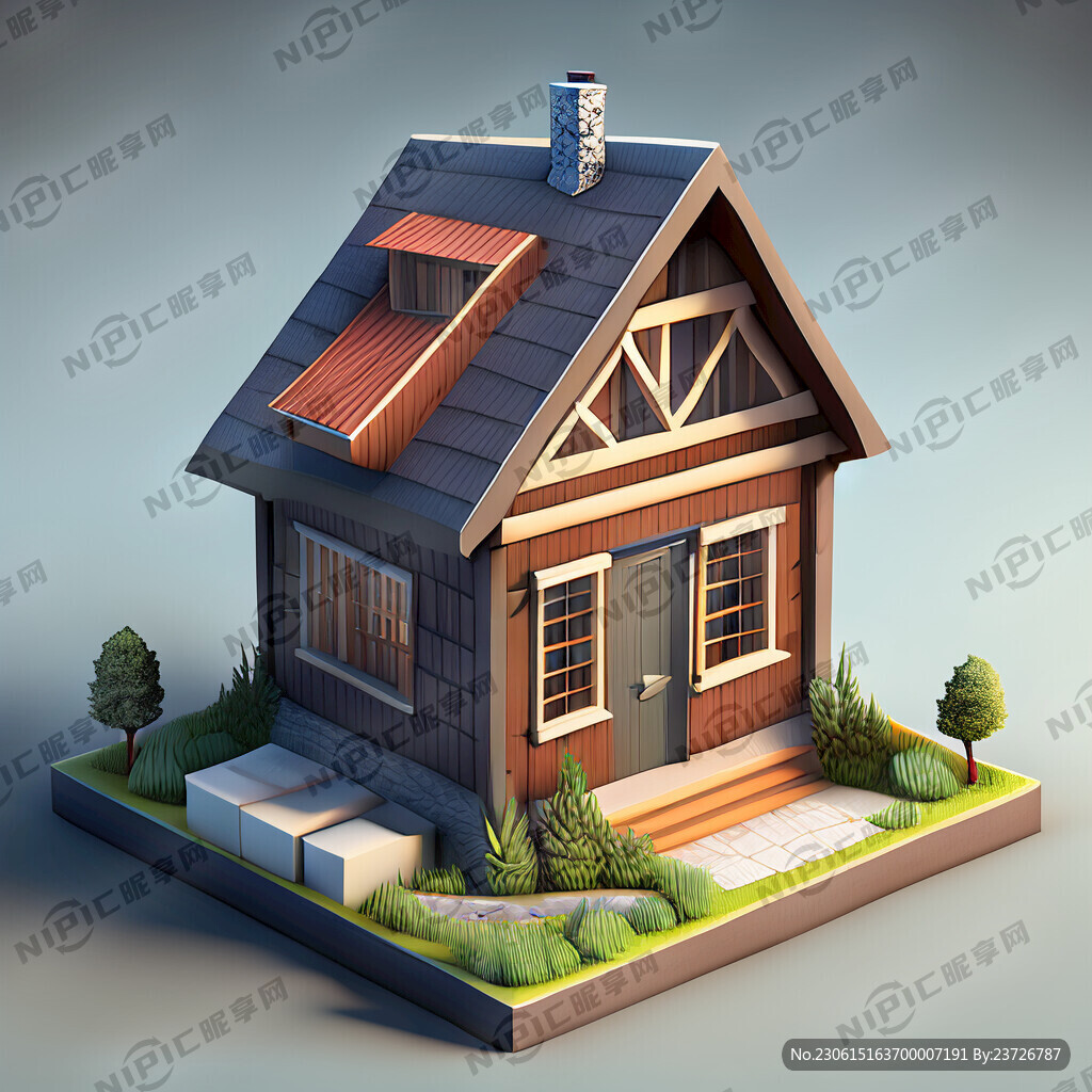 3d立體小屋