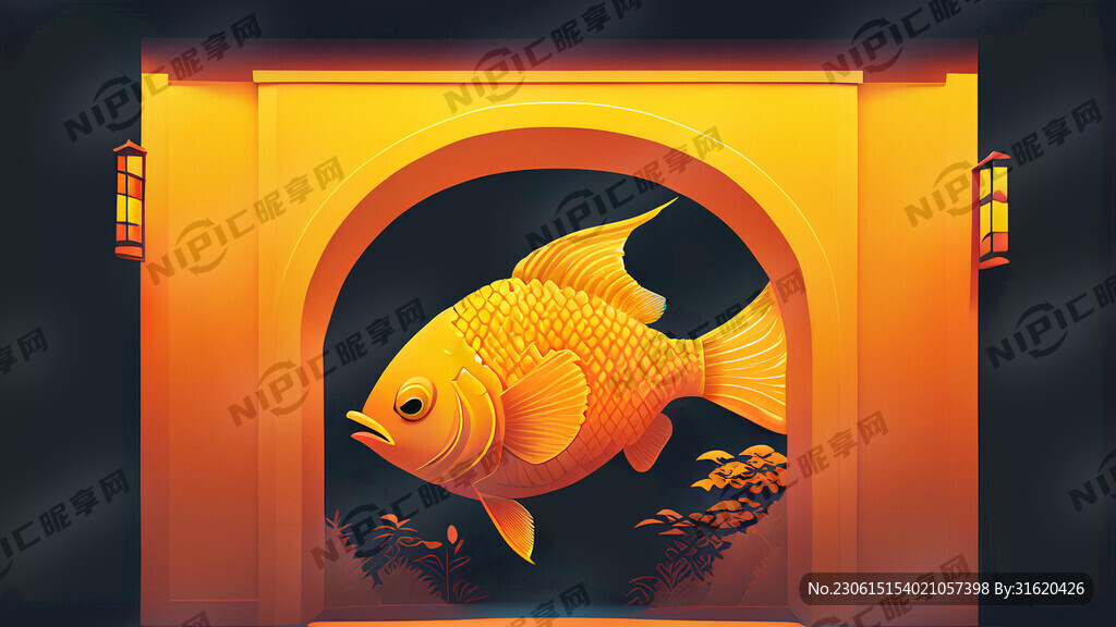門頭設(shè)計 橙黃漸變 項姐大黃魚