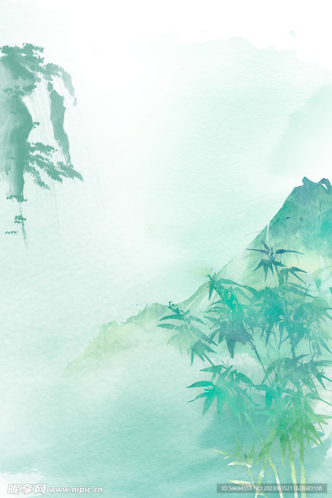 中國風山水墨