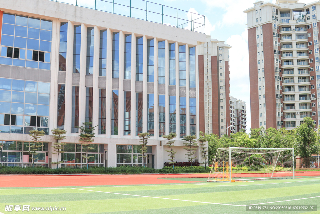 學校教學樓校園攝影圖