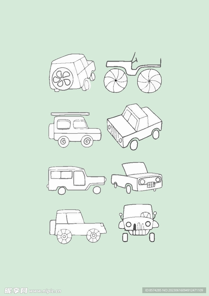 簡(jiǎn)筆畫汽車