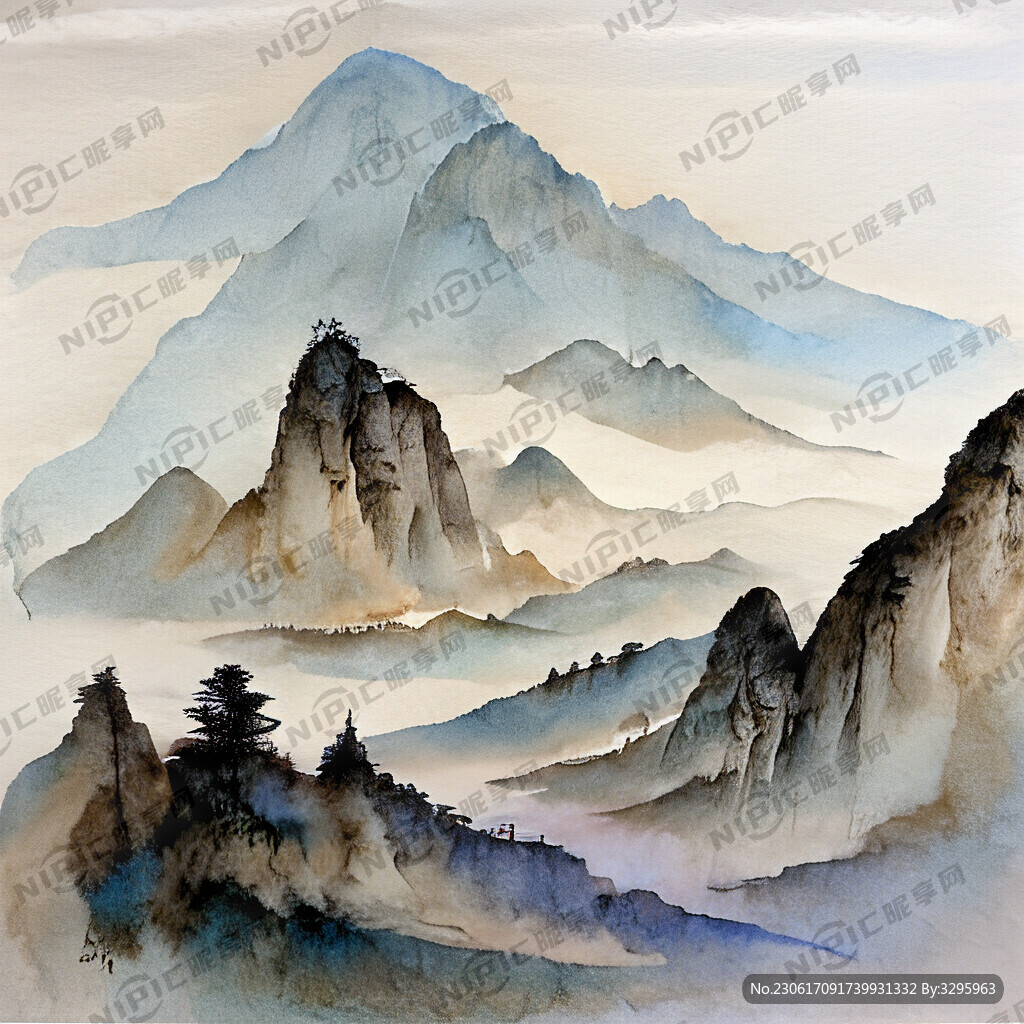 山畫中國風