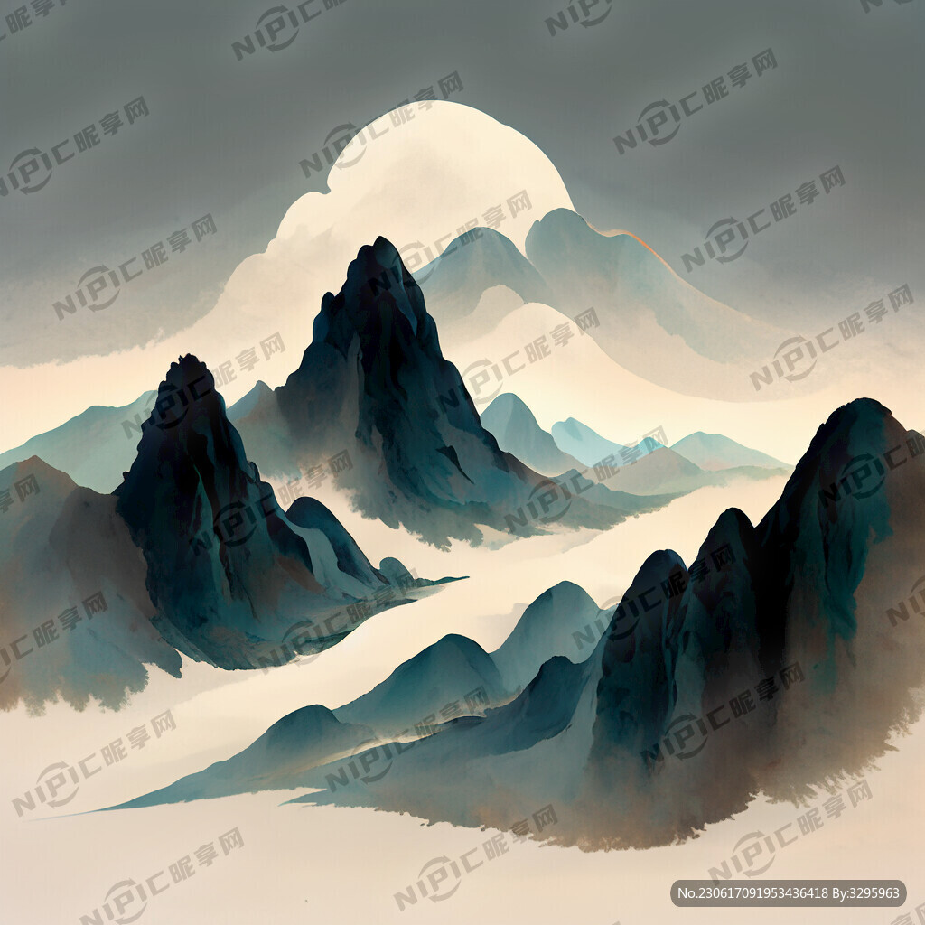 山畫中國風(fēng)