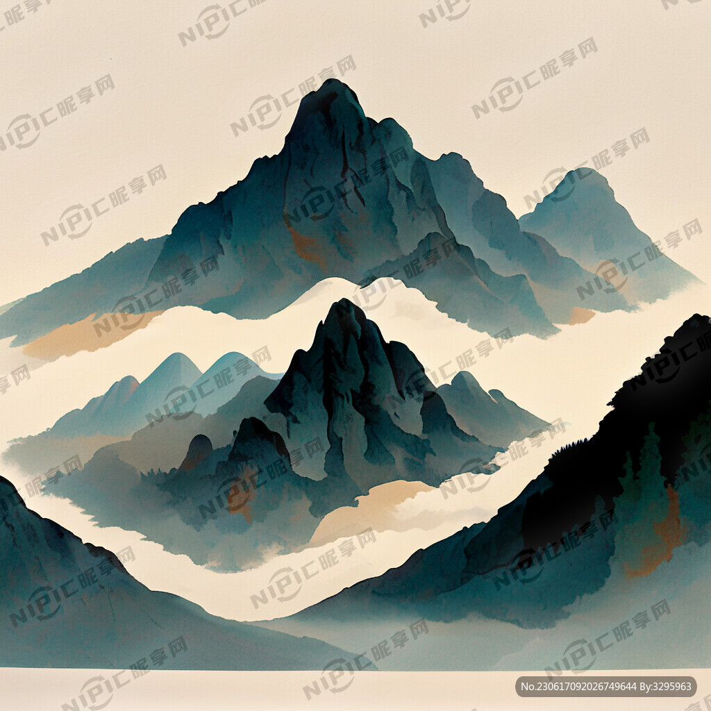 山畫中國風(fēng)