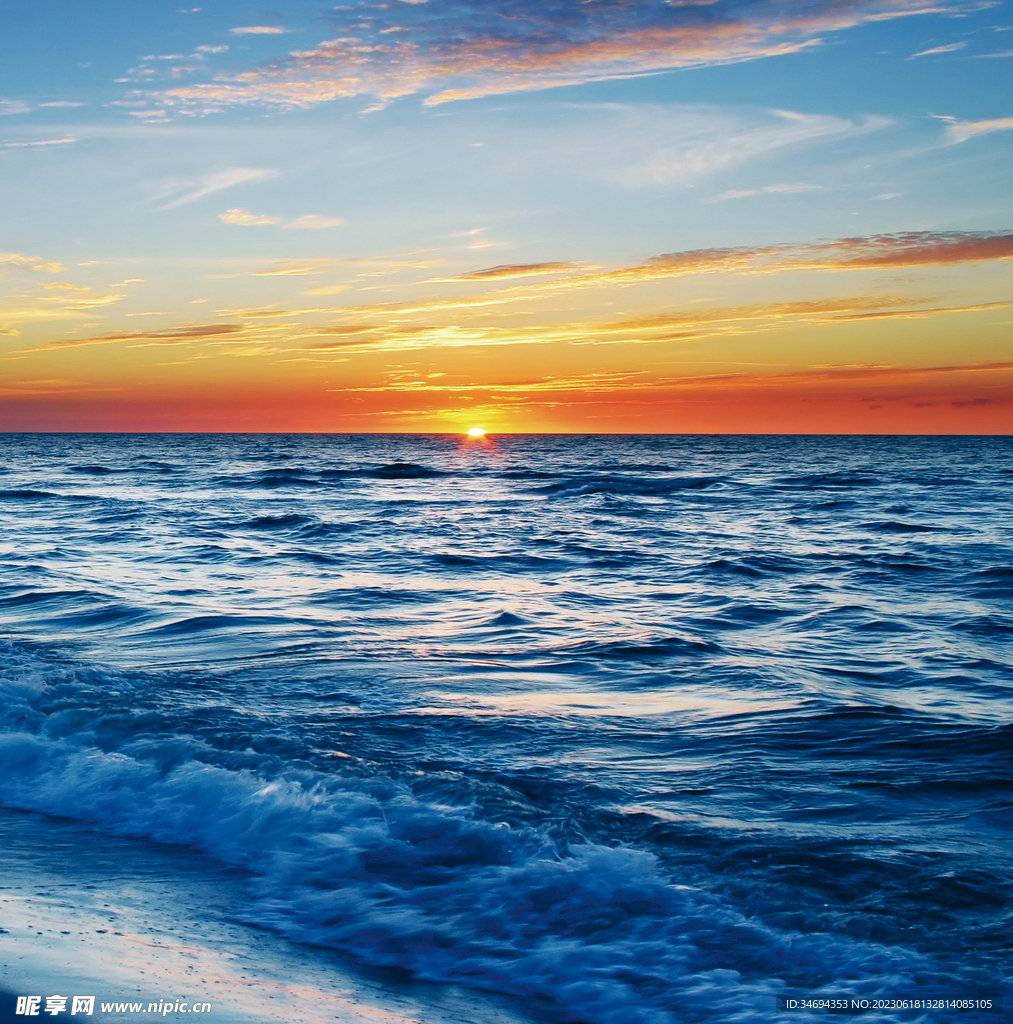 大海夕陽