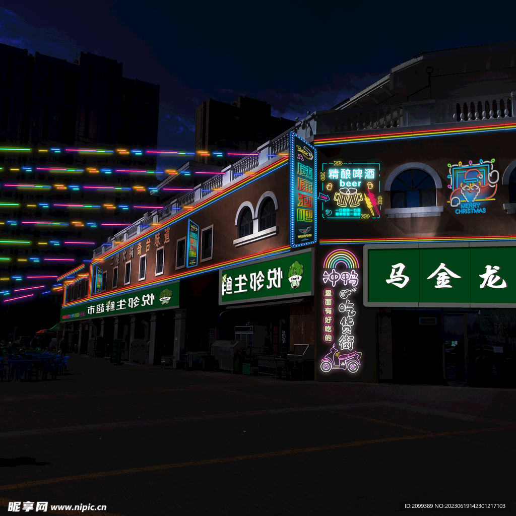 門頭夜市效果