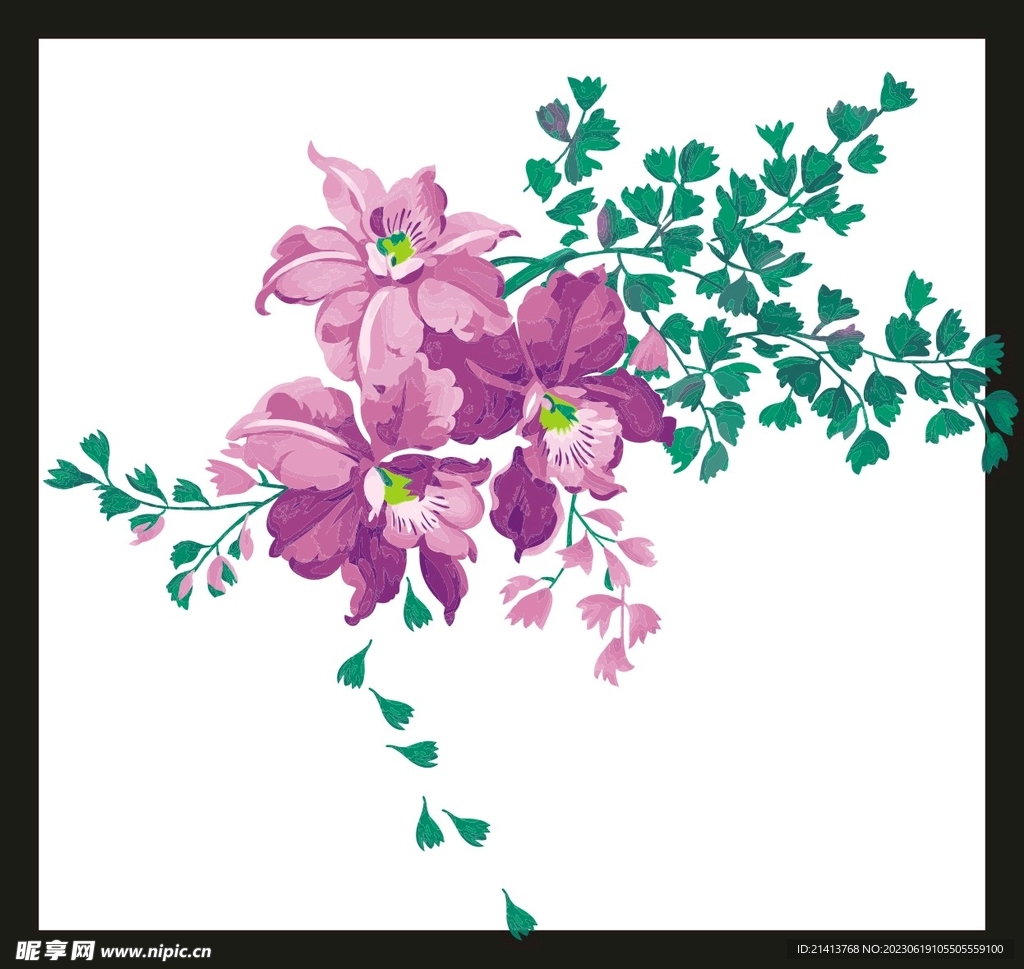 手繪花卉花朵