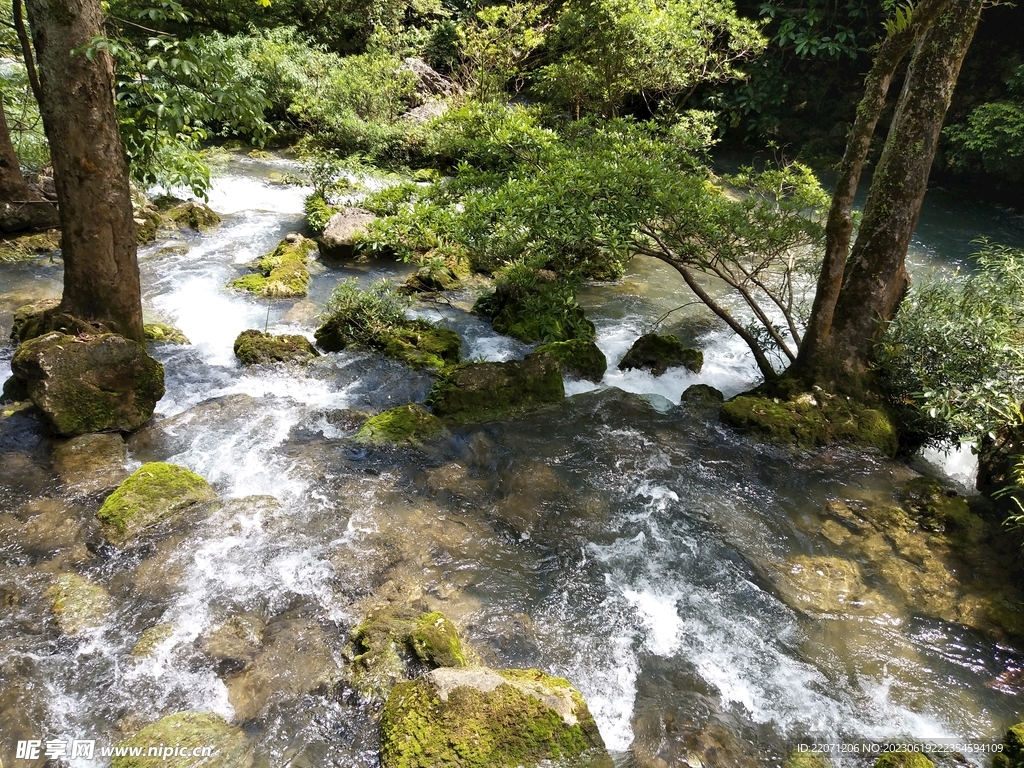 美丽山川河流 小瀑布小溪流 