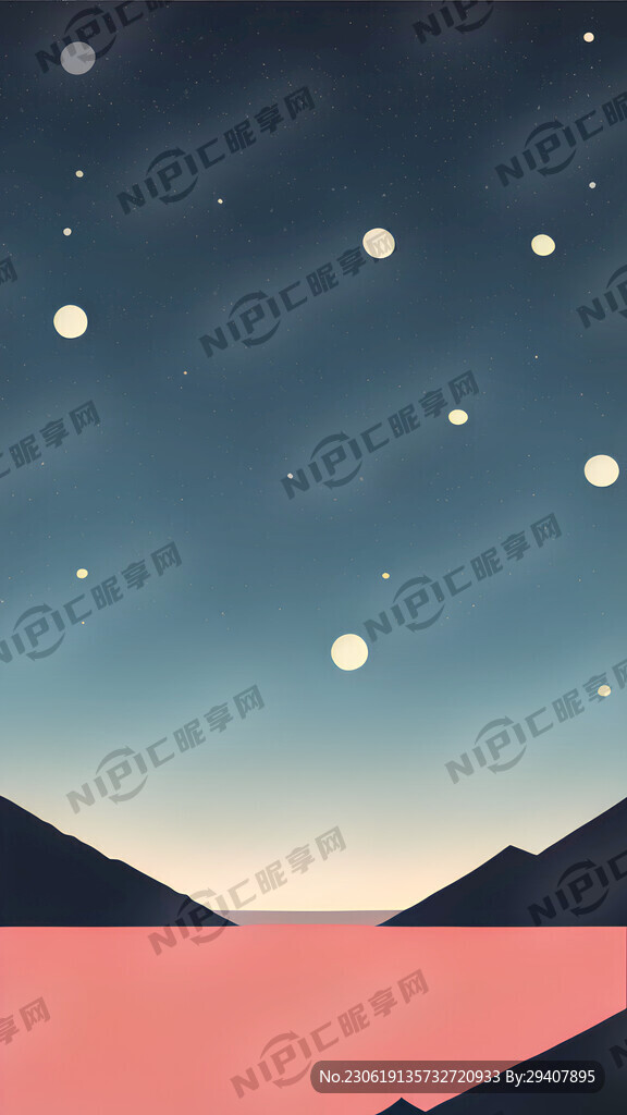 星空夜景 簡約一點