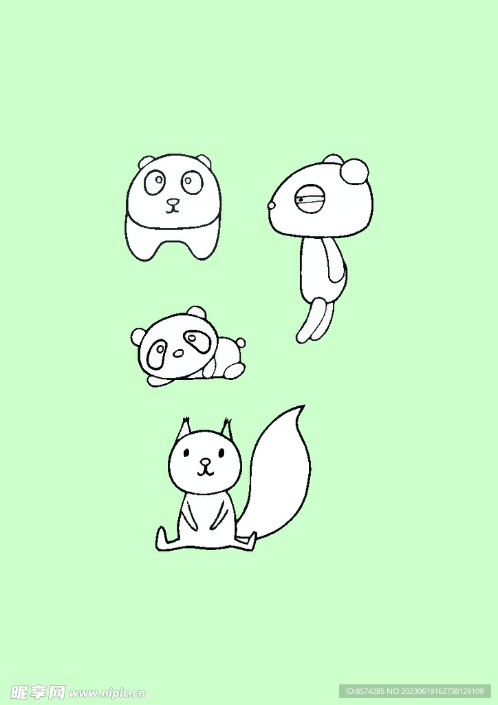簡筆畫動物