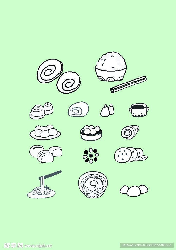 簡筆畫食物