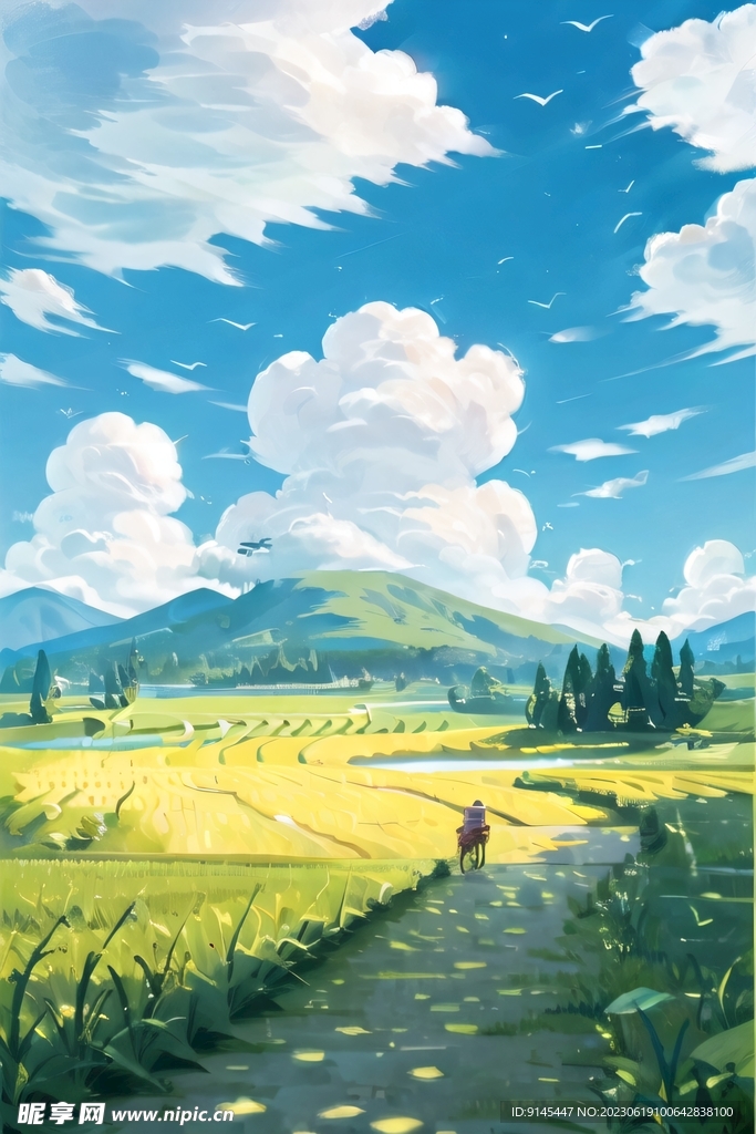 風吹麥浪