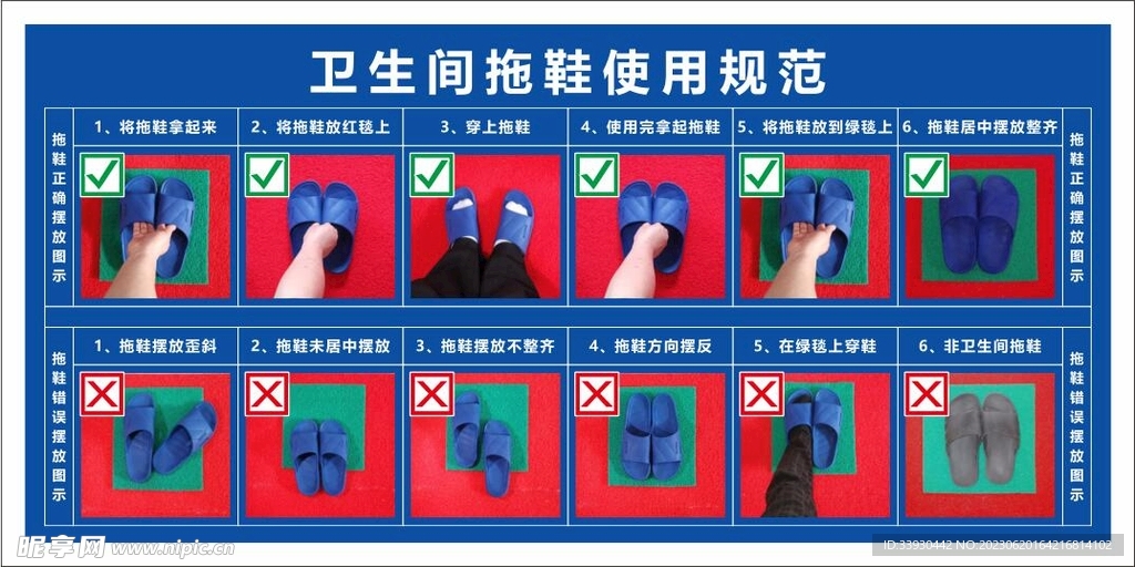 工廠衛(wèi)生間拖鞋使用規(guī)范