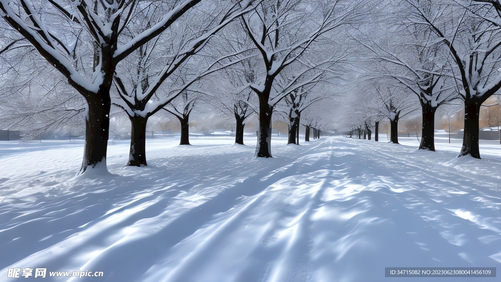 冰天雪树