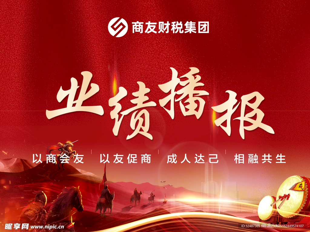 業績海報
