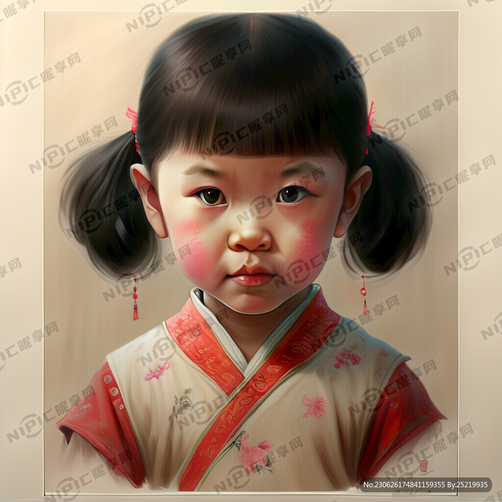 美術 畫畫小女孩 小男孩