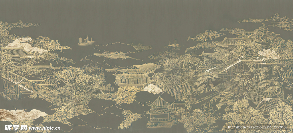 水墨畫背景