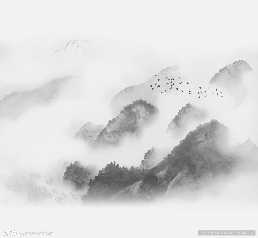 水墨畫背景