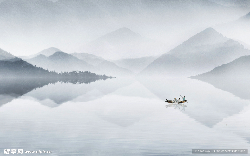 水墨畫背景