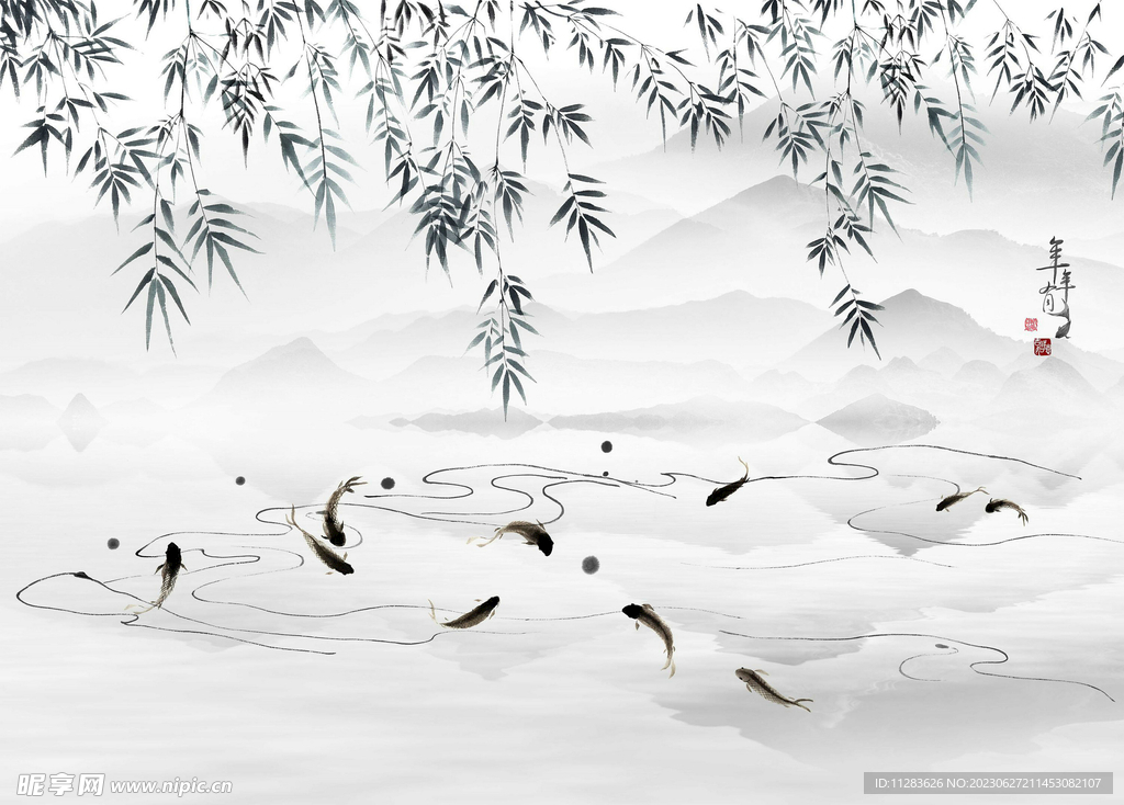 水墨畫背景