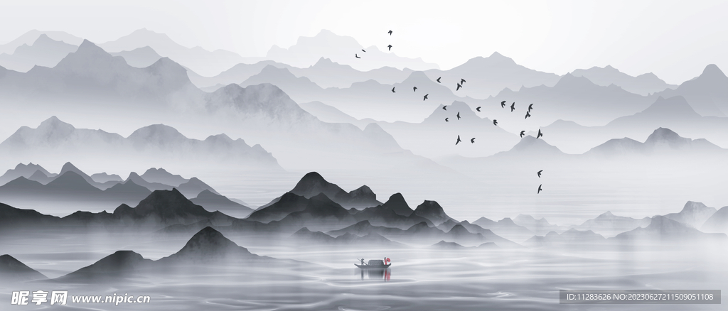 水墨畫背景
