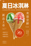 冰淇淋海报创新