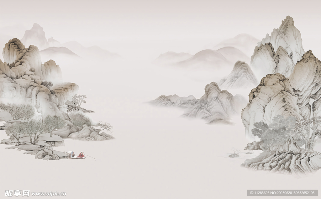 國畫水墨背景