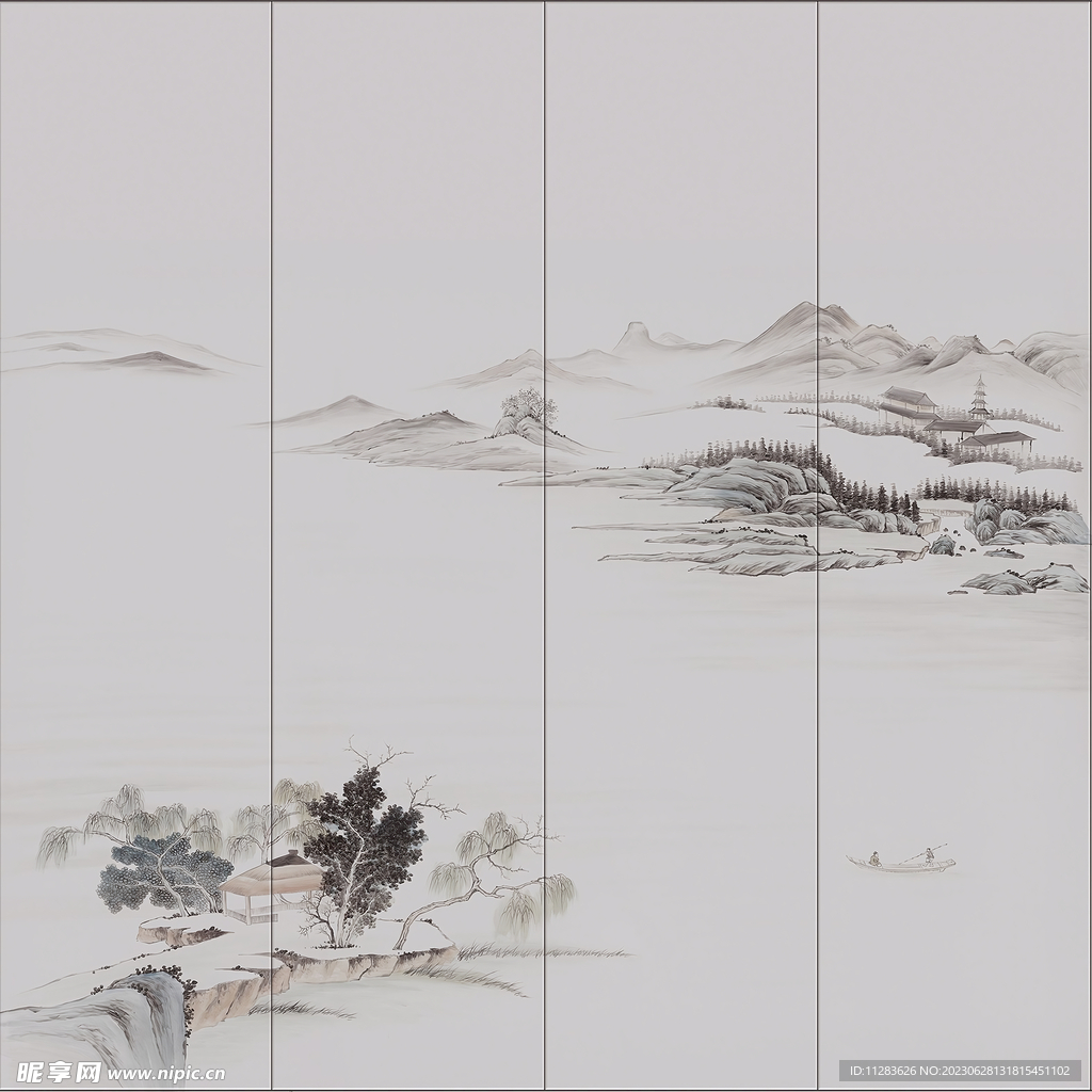 國畫水墨背景
