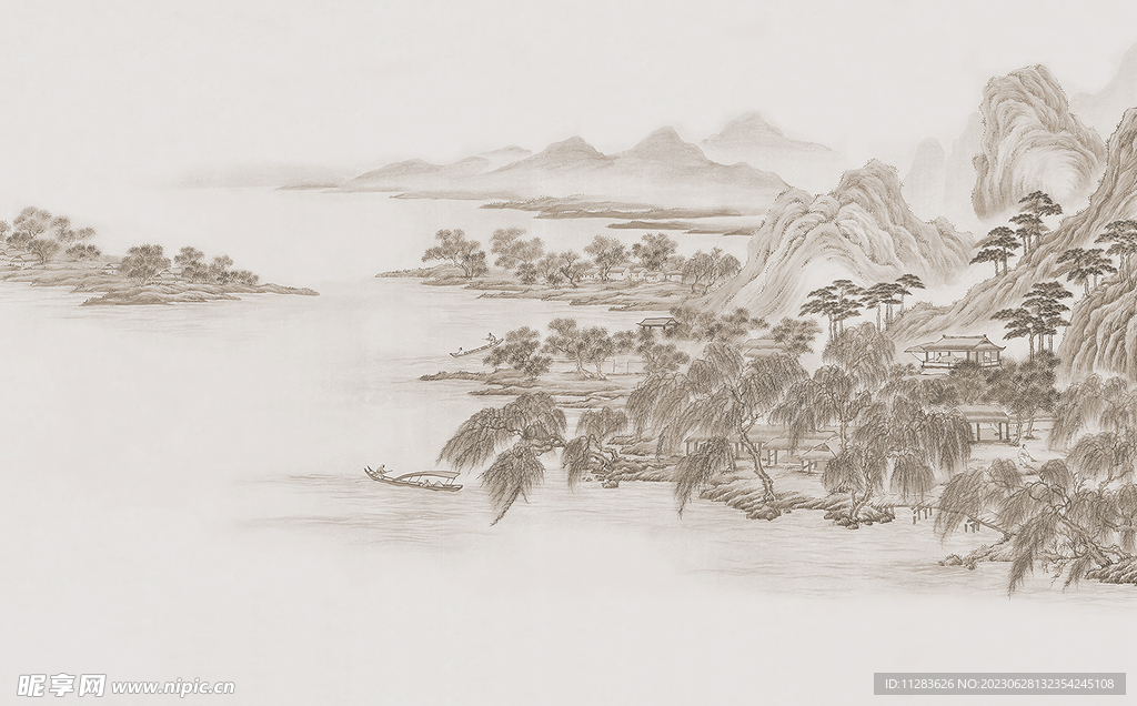 國(guó)畫水墨背景