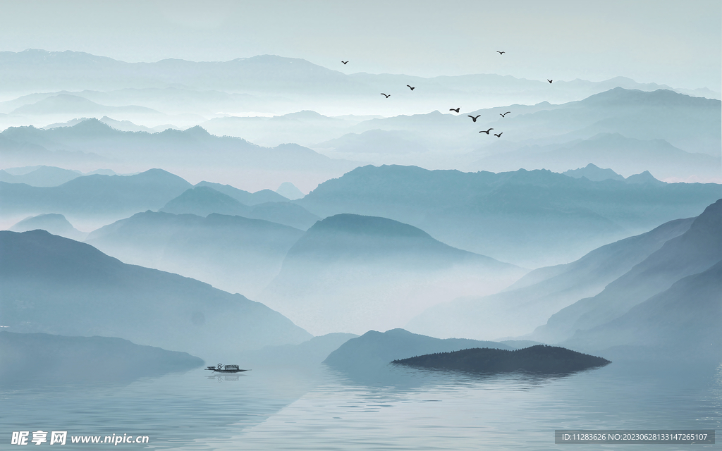 國畫水墨背景