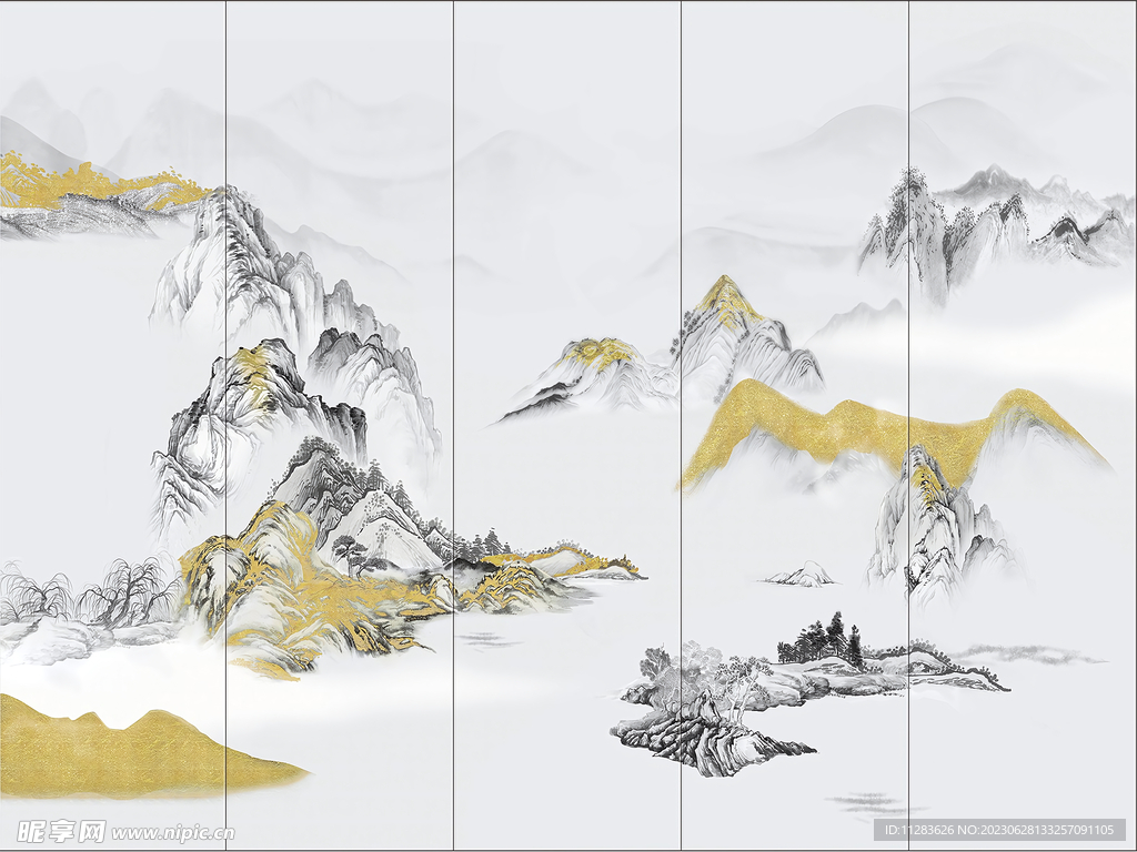 國畫水墨背景