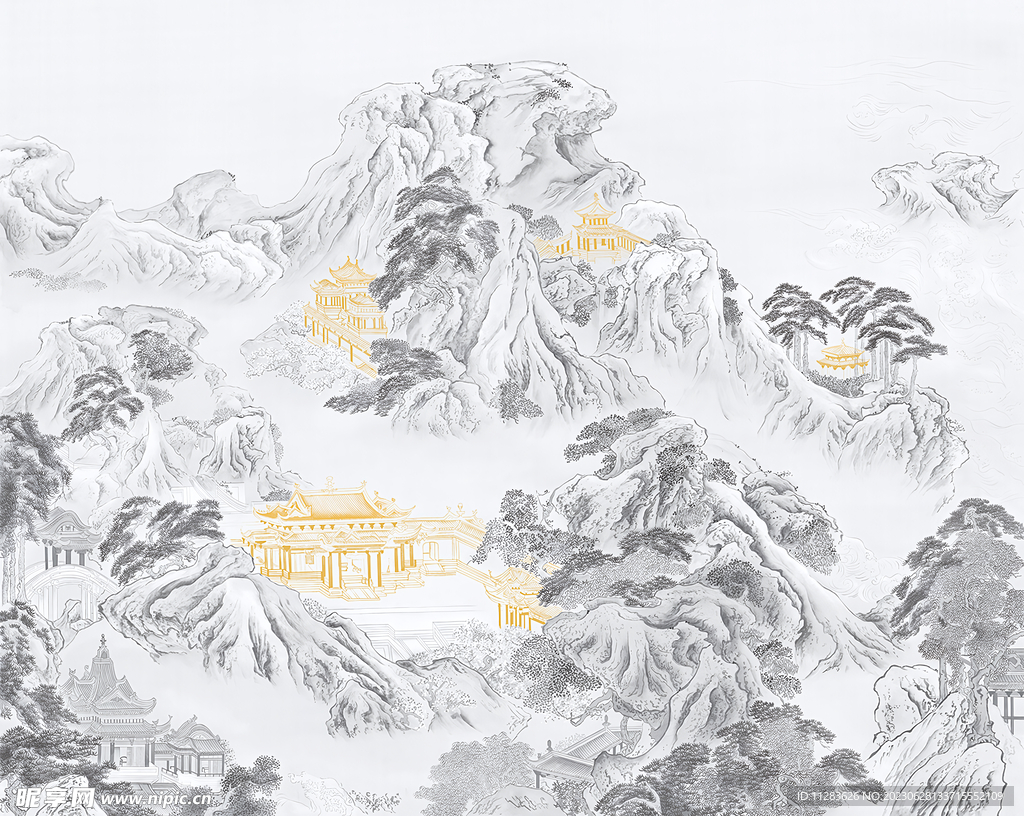 國畫水墨背景
